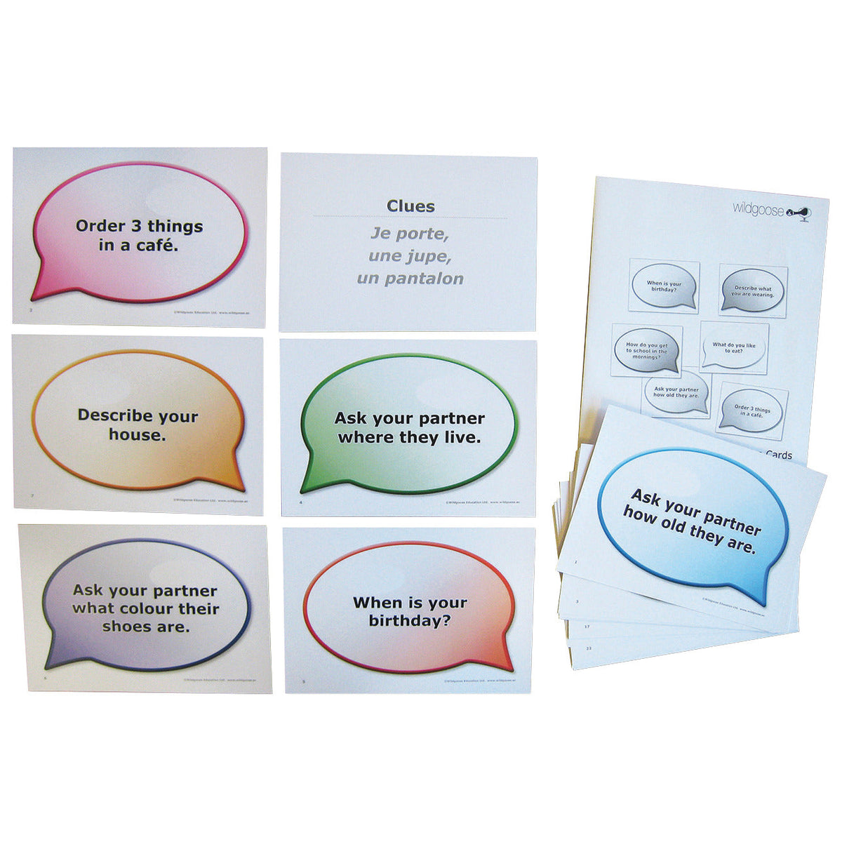 French Challenge Cards