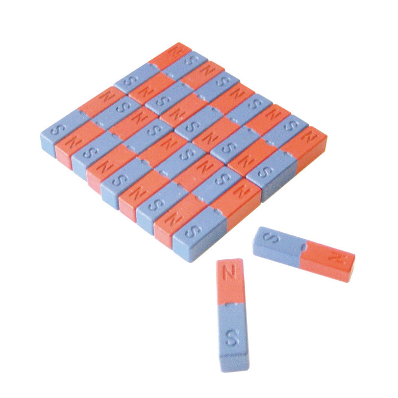 Ferrite Bar Magnets Red-Blue Pk20