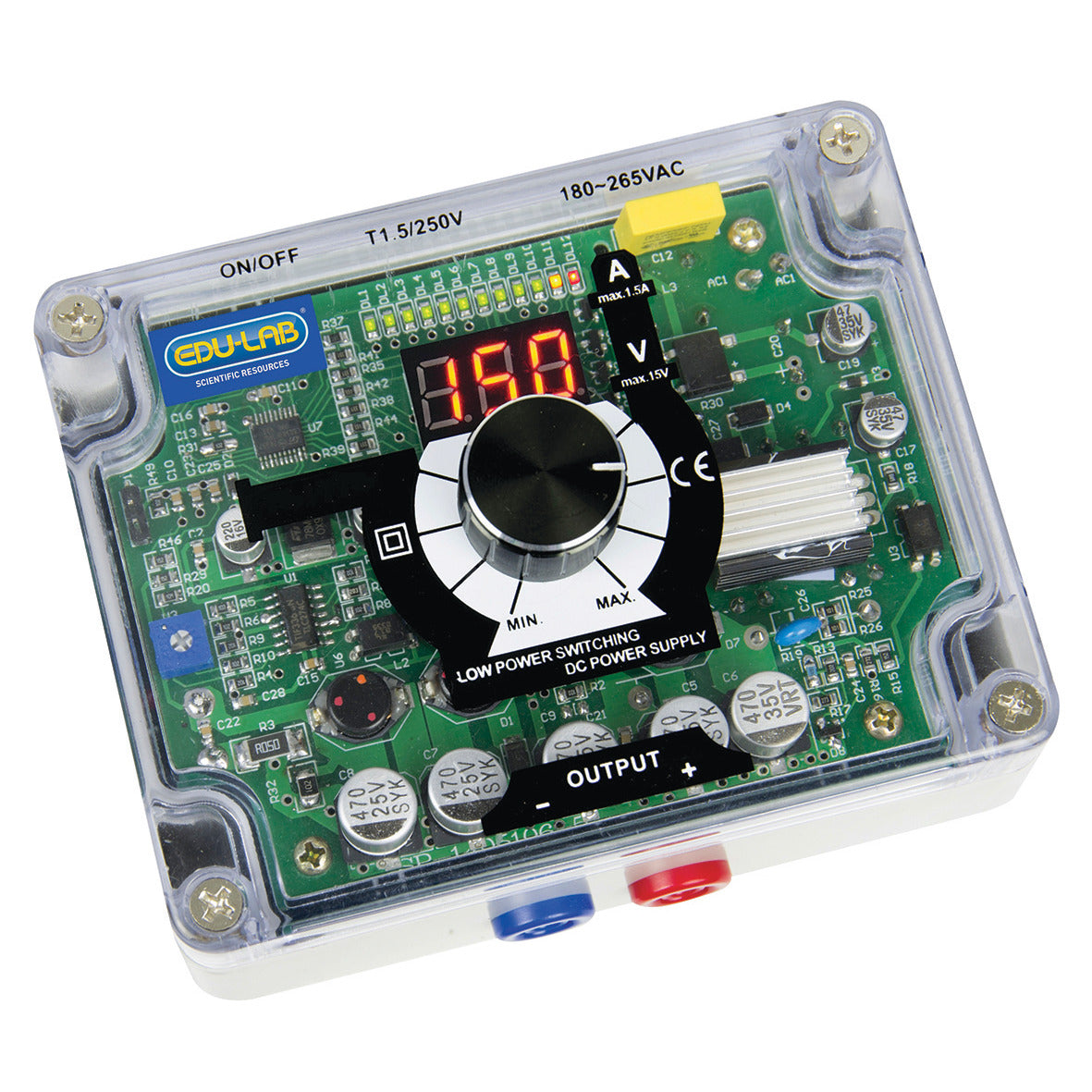 Power Supply Var 0-15V 1.5A Reg Dc