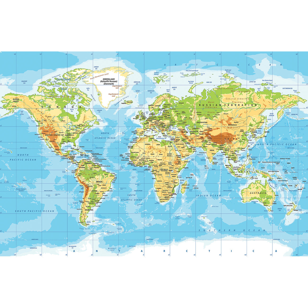 Board In-Outdoor 80X 120Cm World