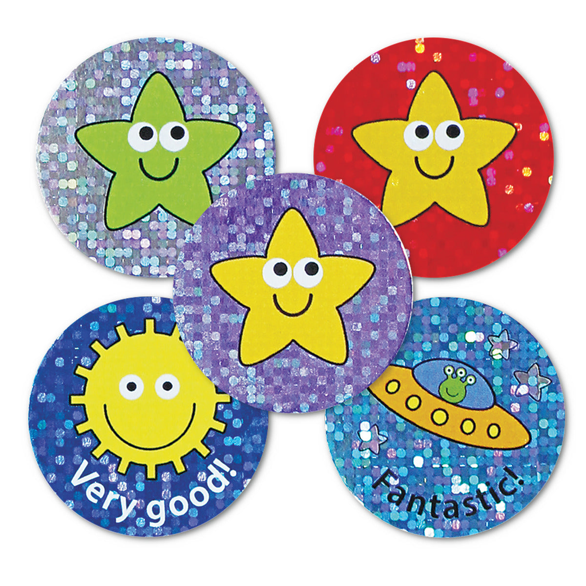 Sparkly Mixed Praise Stickers Set 54