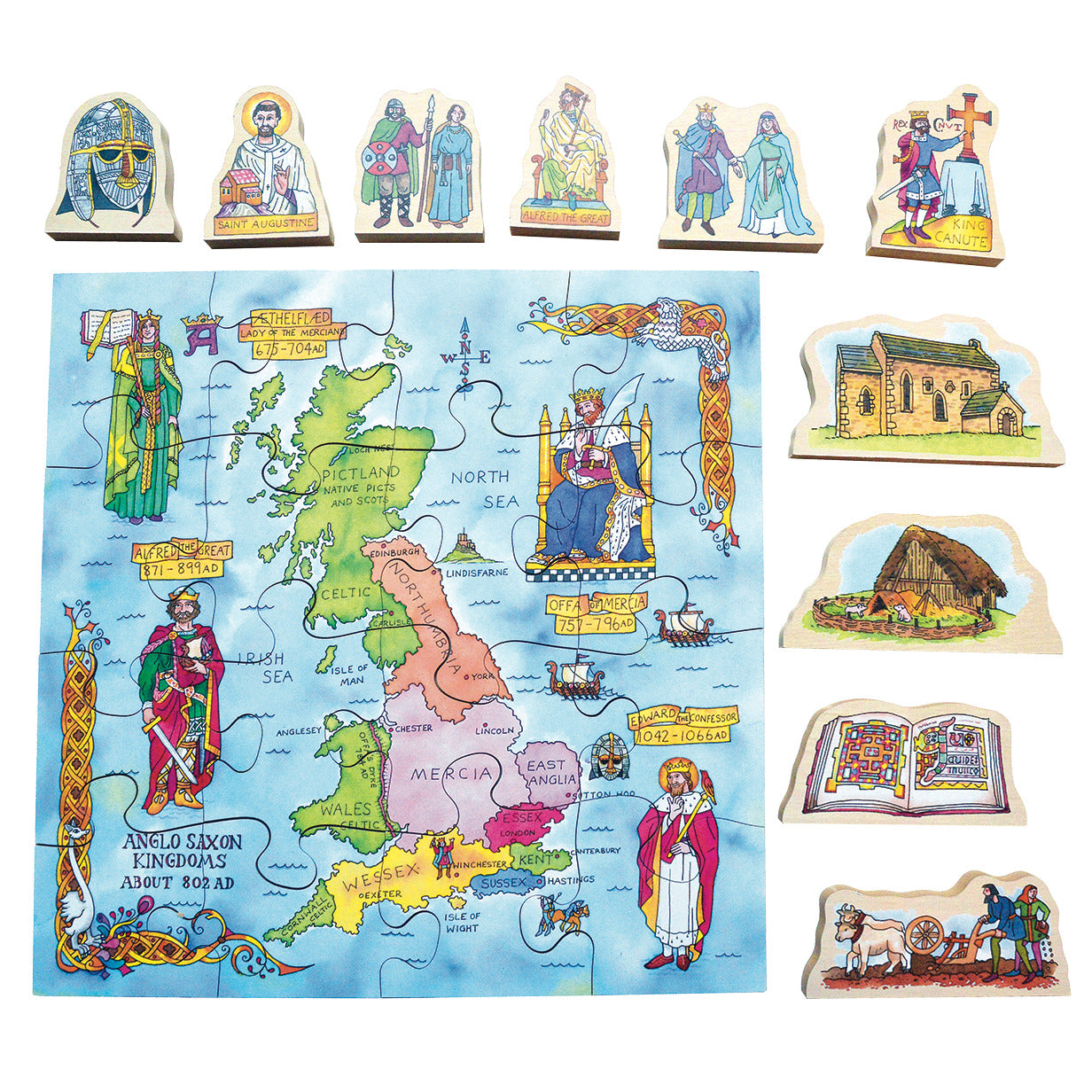 King Alfred Anglo Saxons Jigsaw Set