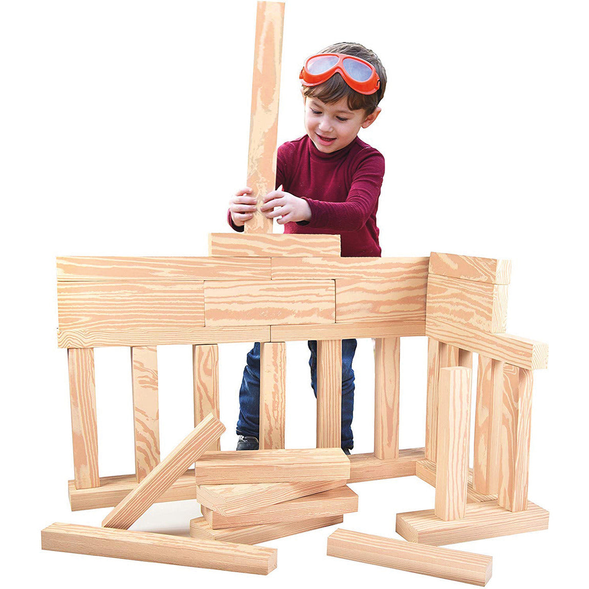 Life-Like Play Wooden Beams Pk24