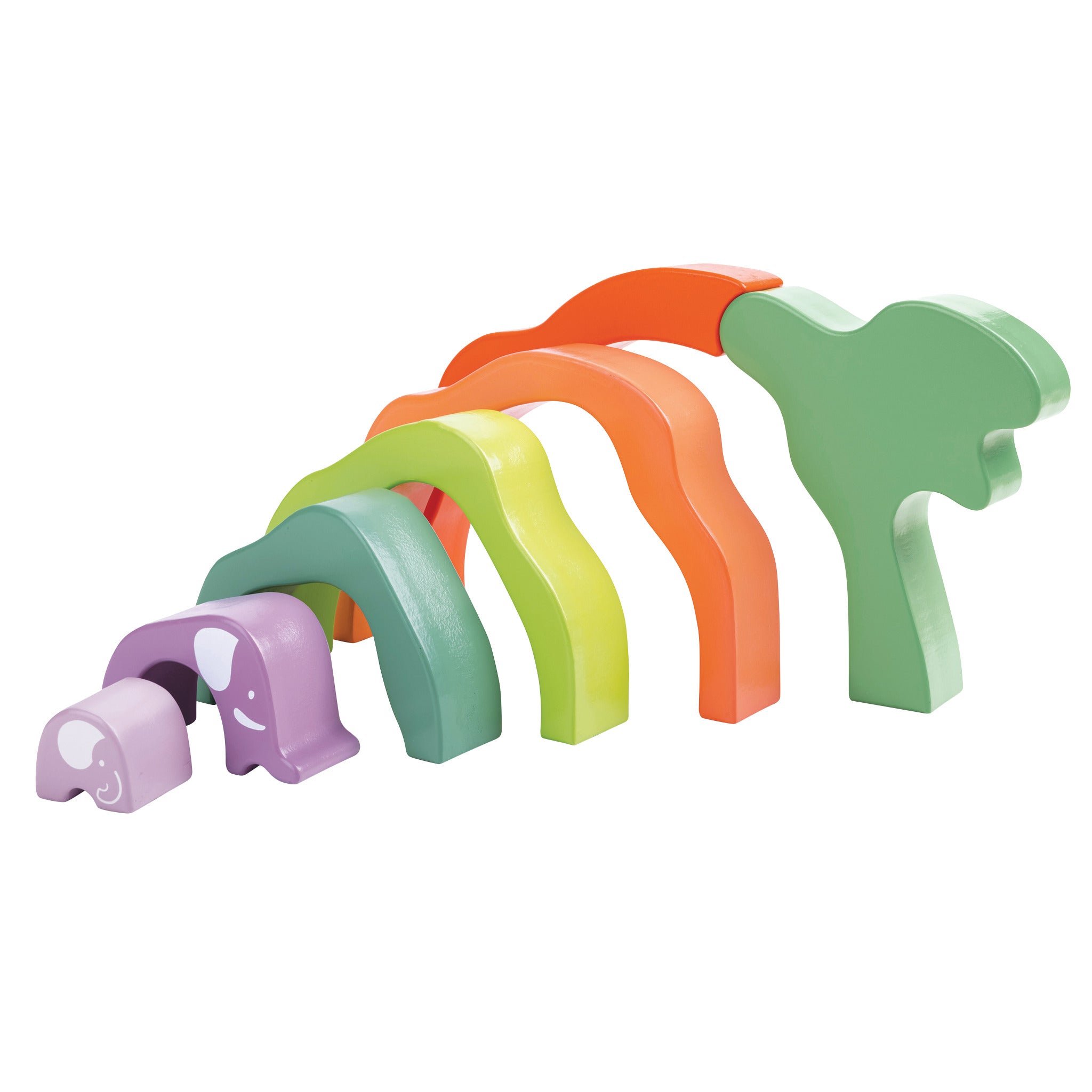 Safari Elephant Blocks 7Pce