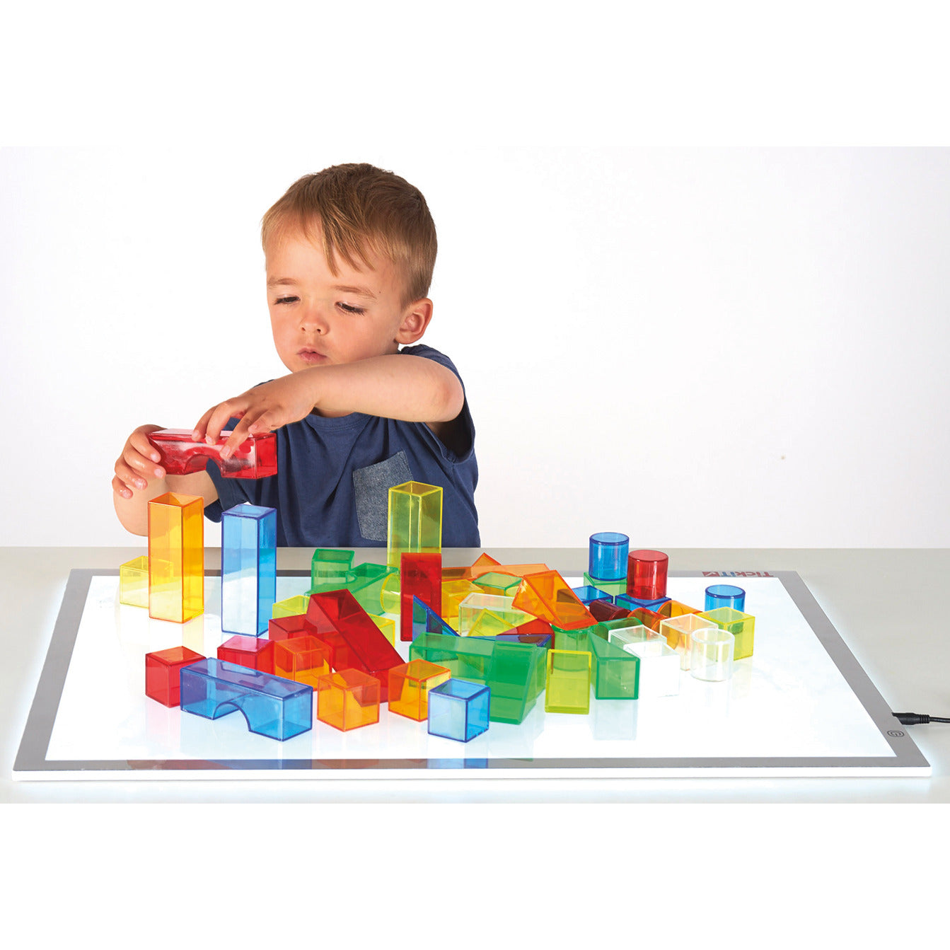 Translucent Col Blocks 50Pce