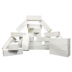 White Foam Play Bricks Pk25
