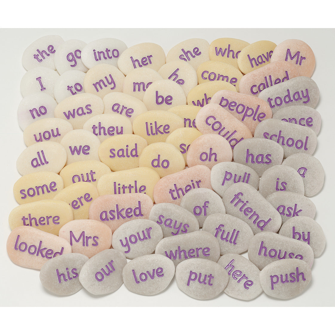 Tricky Word Pebbles.Set 1 Pk 63