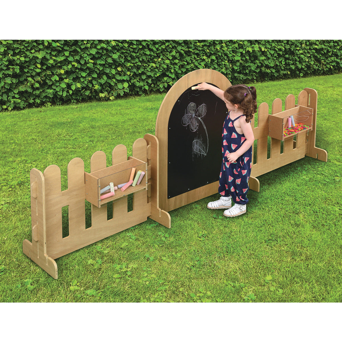 Blackboard-Mirror-Fence Set