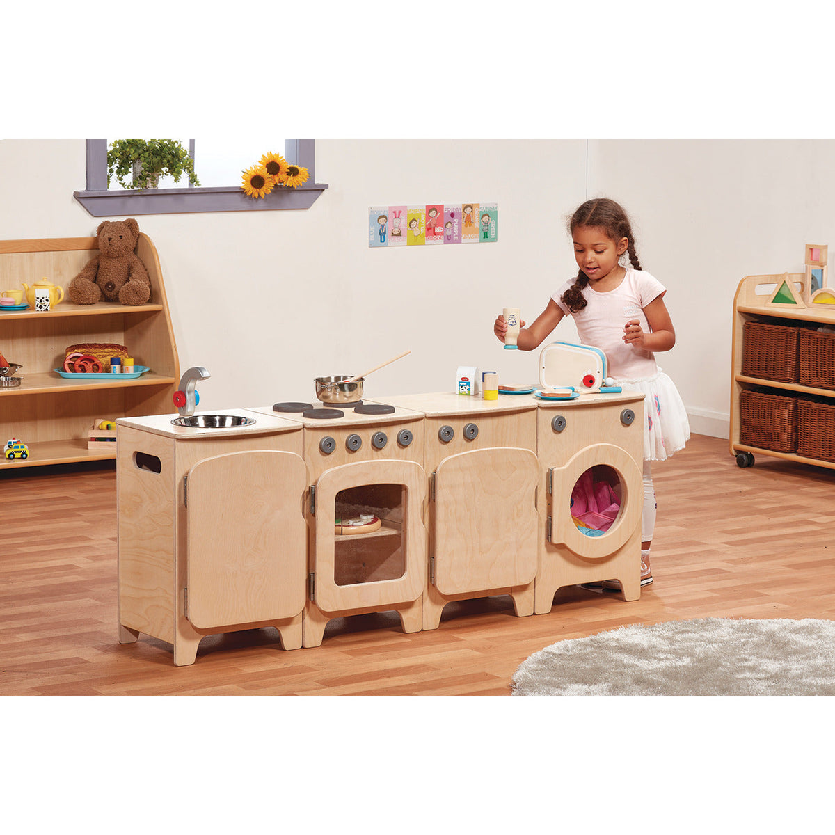 Natural Kitchen Set 550Mm Height