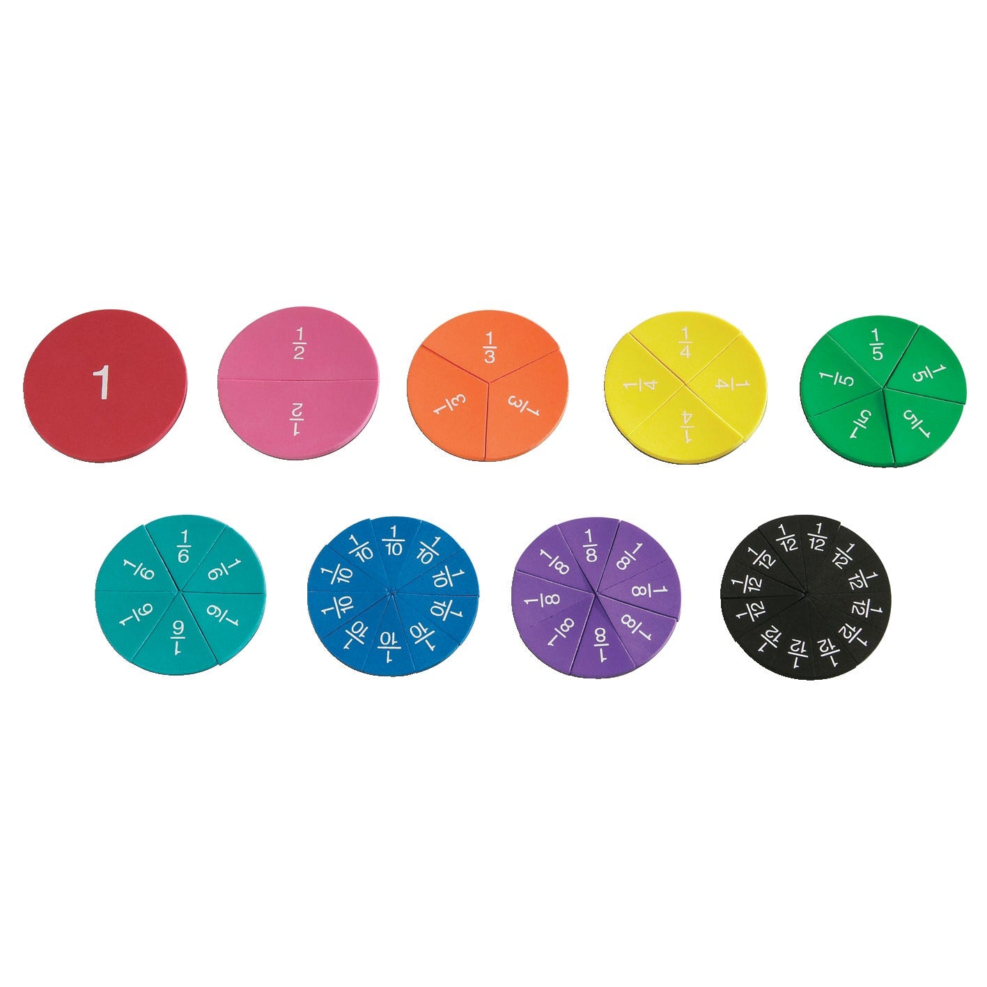 Fraction Circles Magnetic 51 Pieces