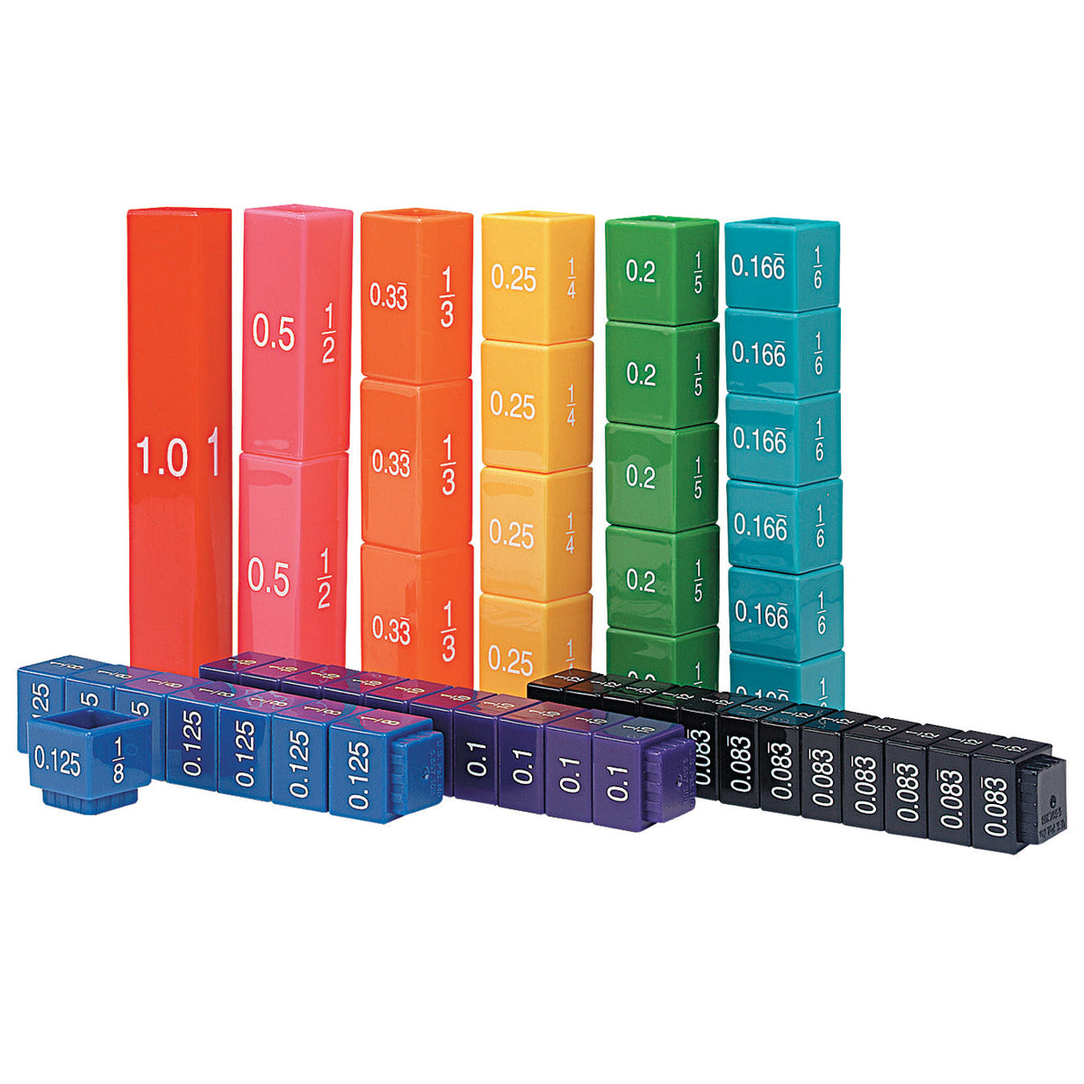 Fraction Tower Equivalency Cubes
