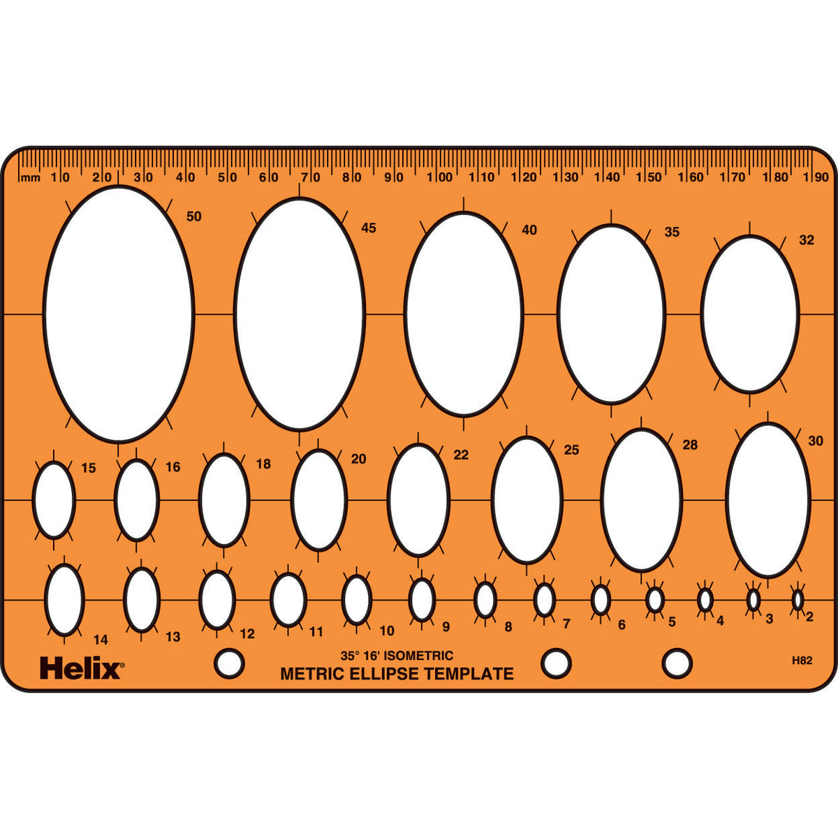 Template Ellipse Helix 26 Ellipses