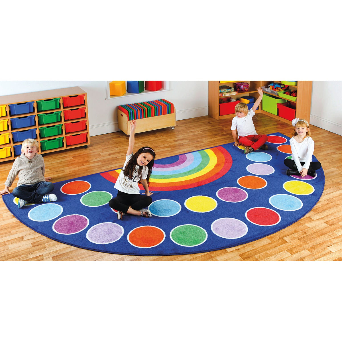 Carpet Rainbow Semi-Circle Large
