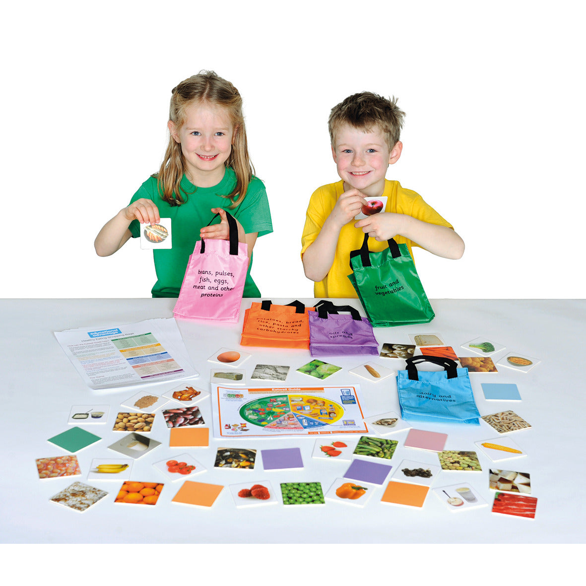 Healthly Eating Shopping Bags Game
