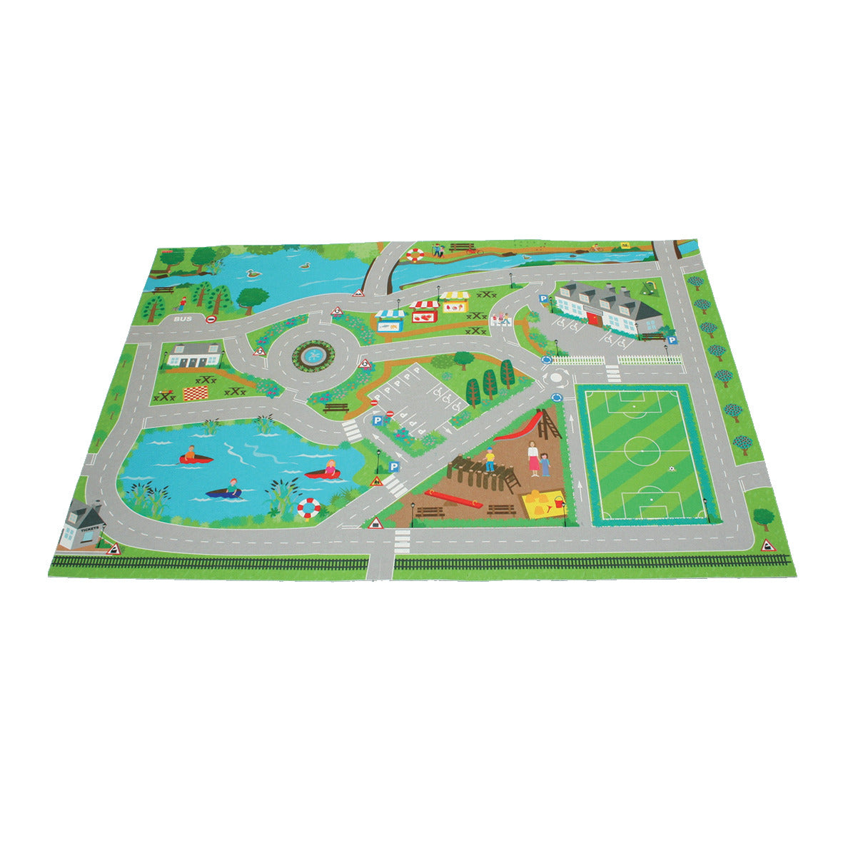 Playmat - Road-Town Scene 150X100