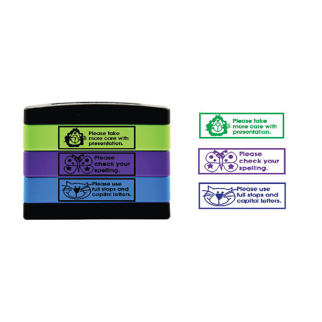 3In1 Stamp Pack Lion Butterfly Cat