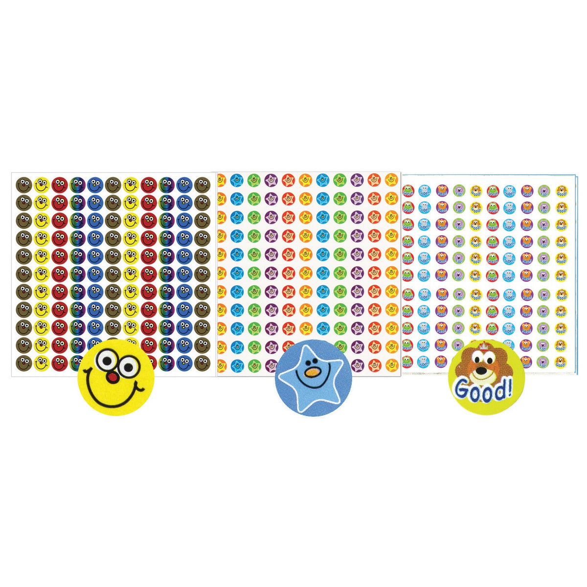 A4 Sheets Of 10Mm Stickers -S-Faces