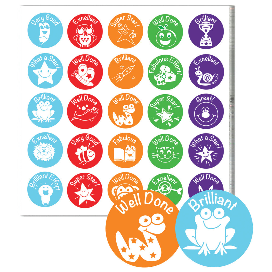 Assorted Economy Sticker Pack.