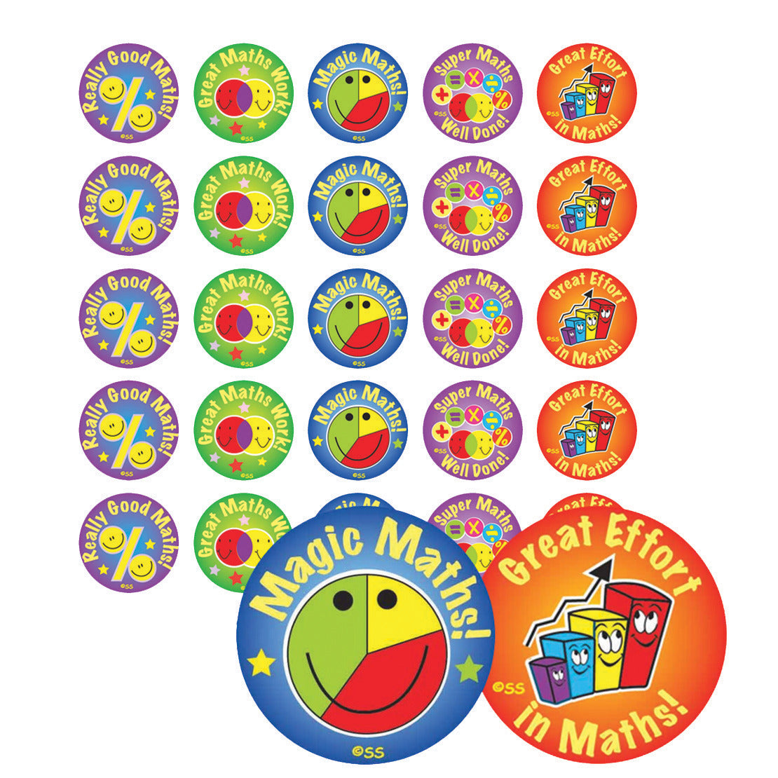 General Maths Subject Sticker Pack