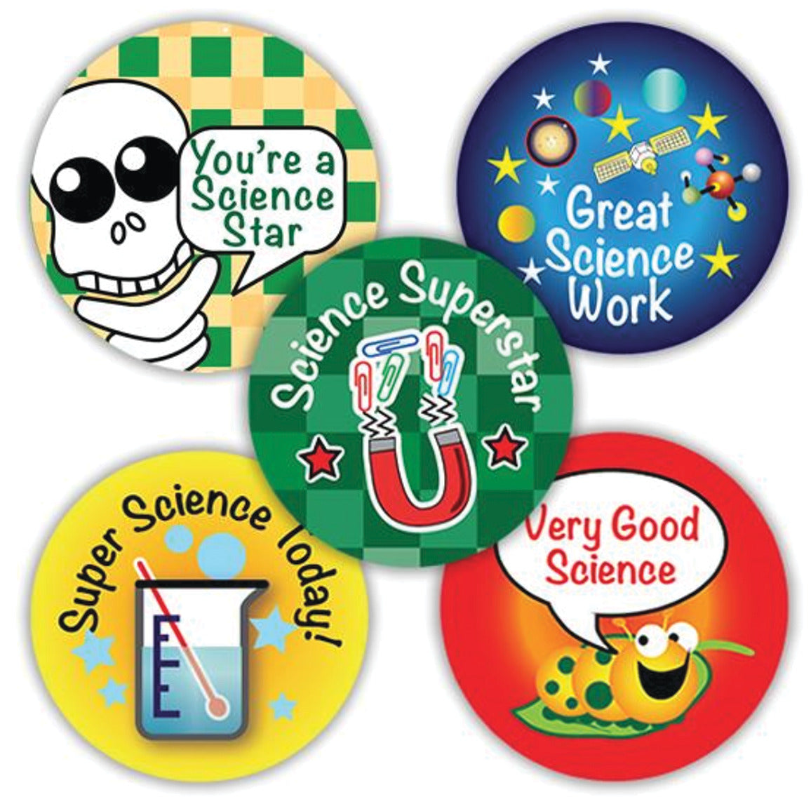 Science Praise Stickers 125-Pack