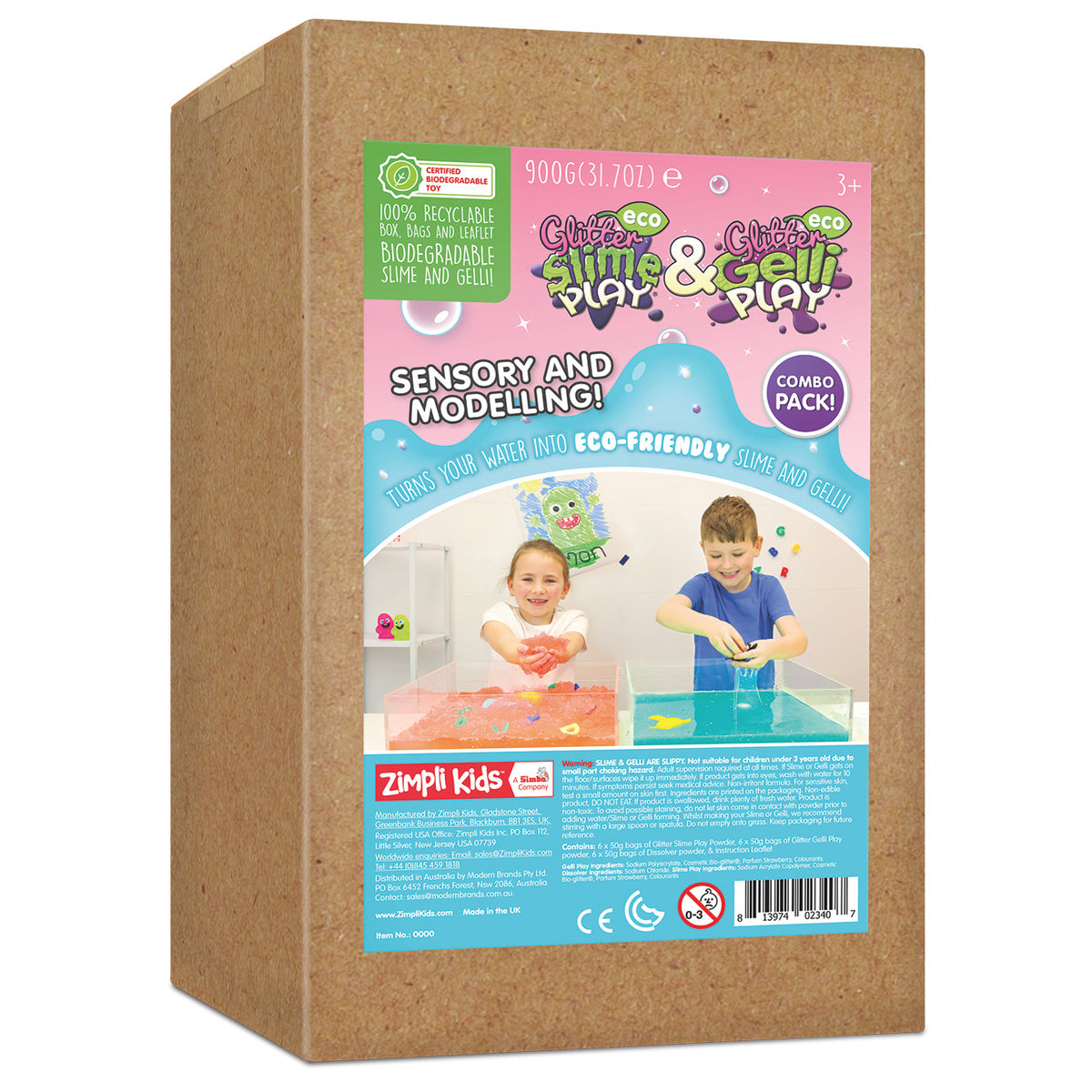 Eco Glitter Slime-Gelli Play Combo