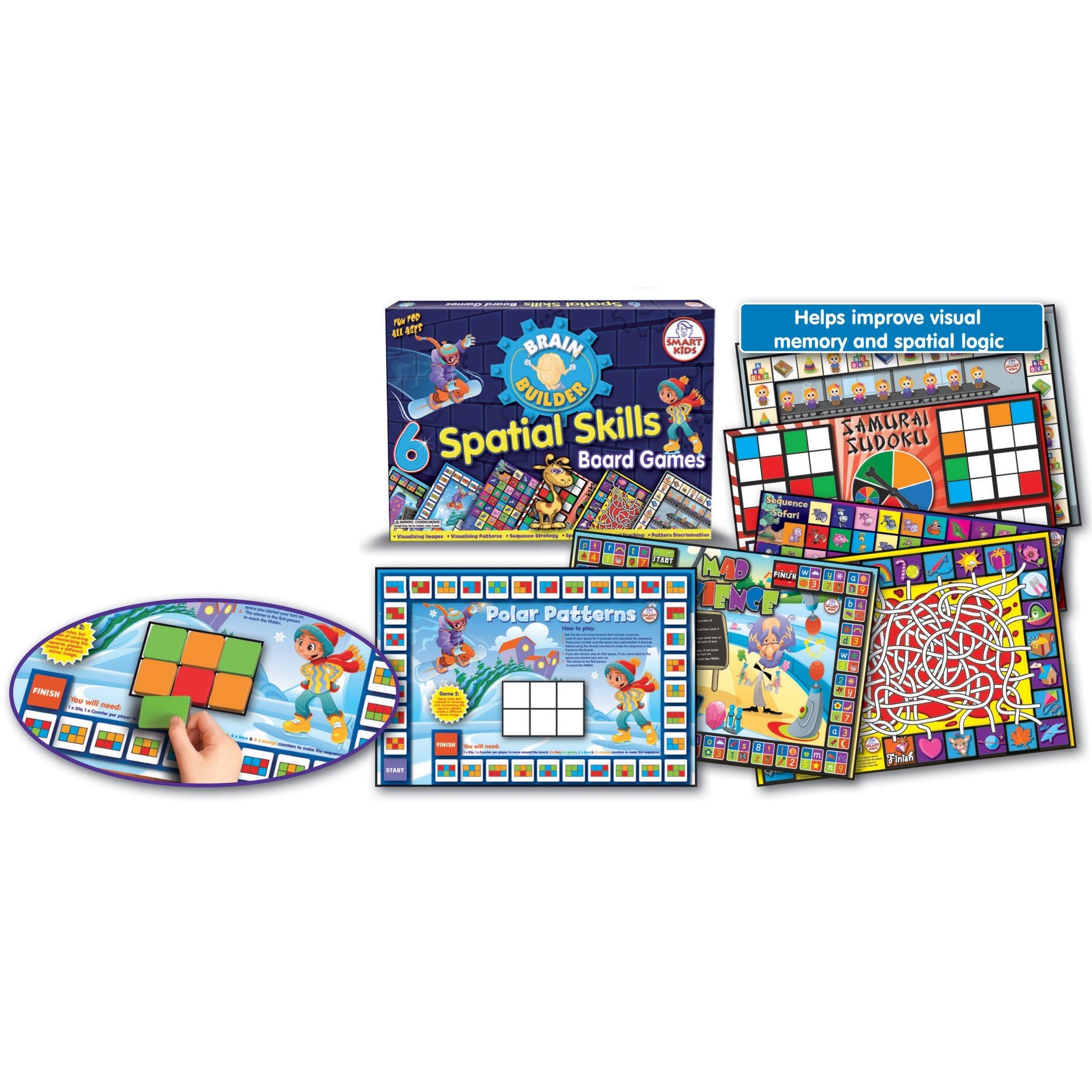 6 Spacial Skills Board Games