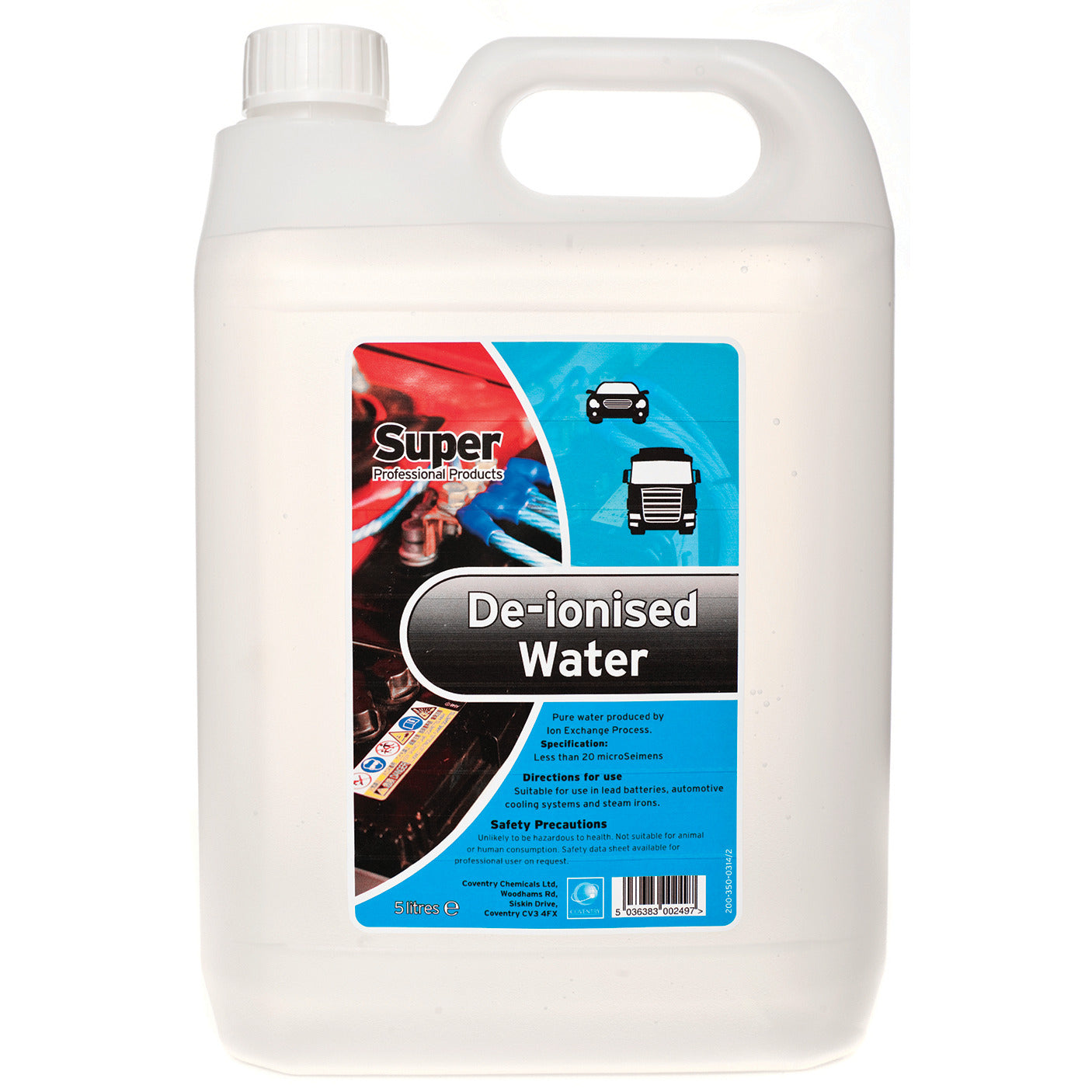 Deionised Water 2X5L