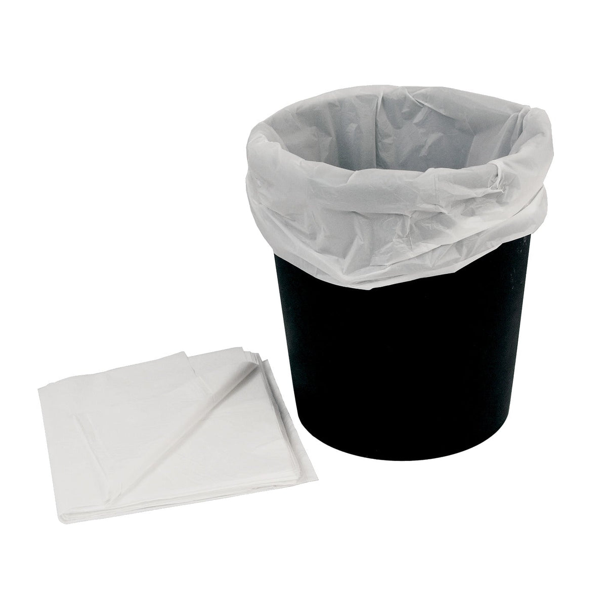 Swing Bin Liner White H-Duty Pk 100