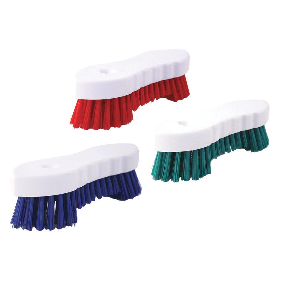 Brush Scrub. D-Wing 200Mm Poly.Red