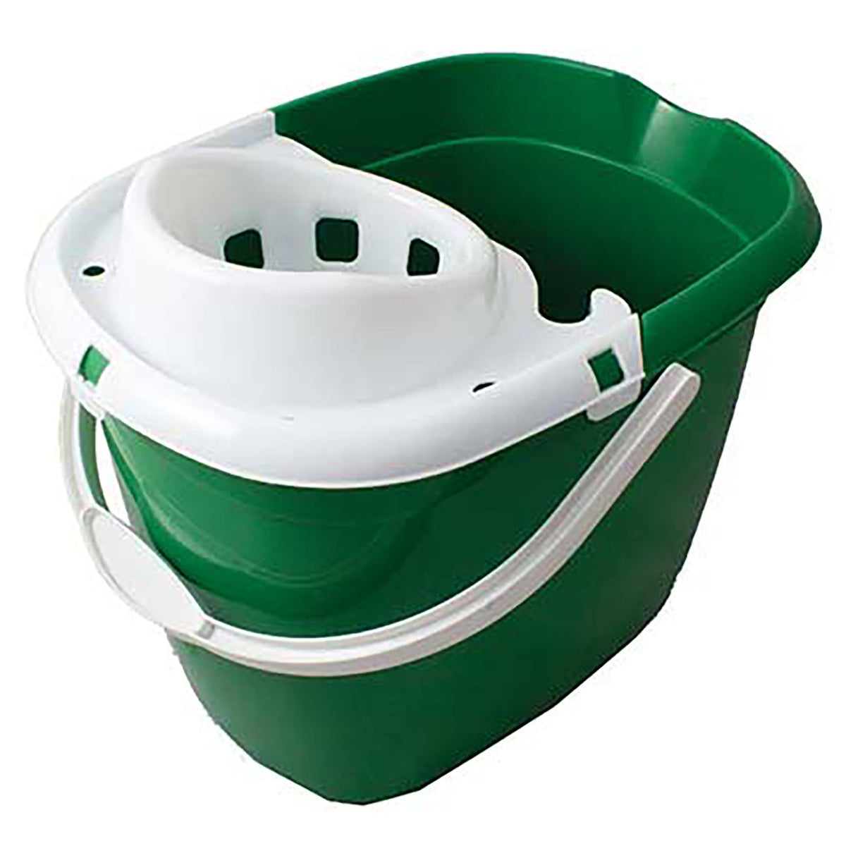 Mop Bucket-Wringer 12Lt Green