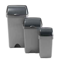 Waste Bin Roll Top Plastic 10Ltr Ea
