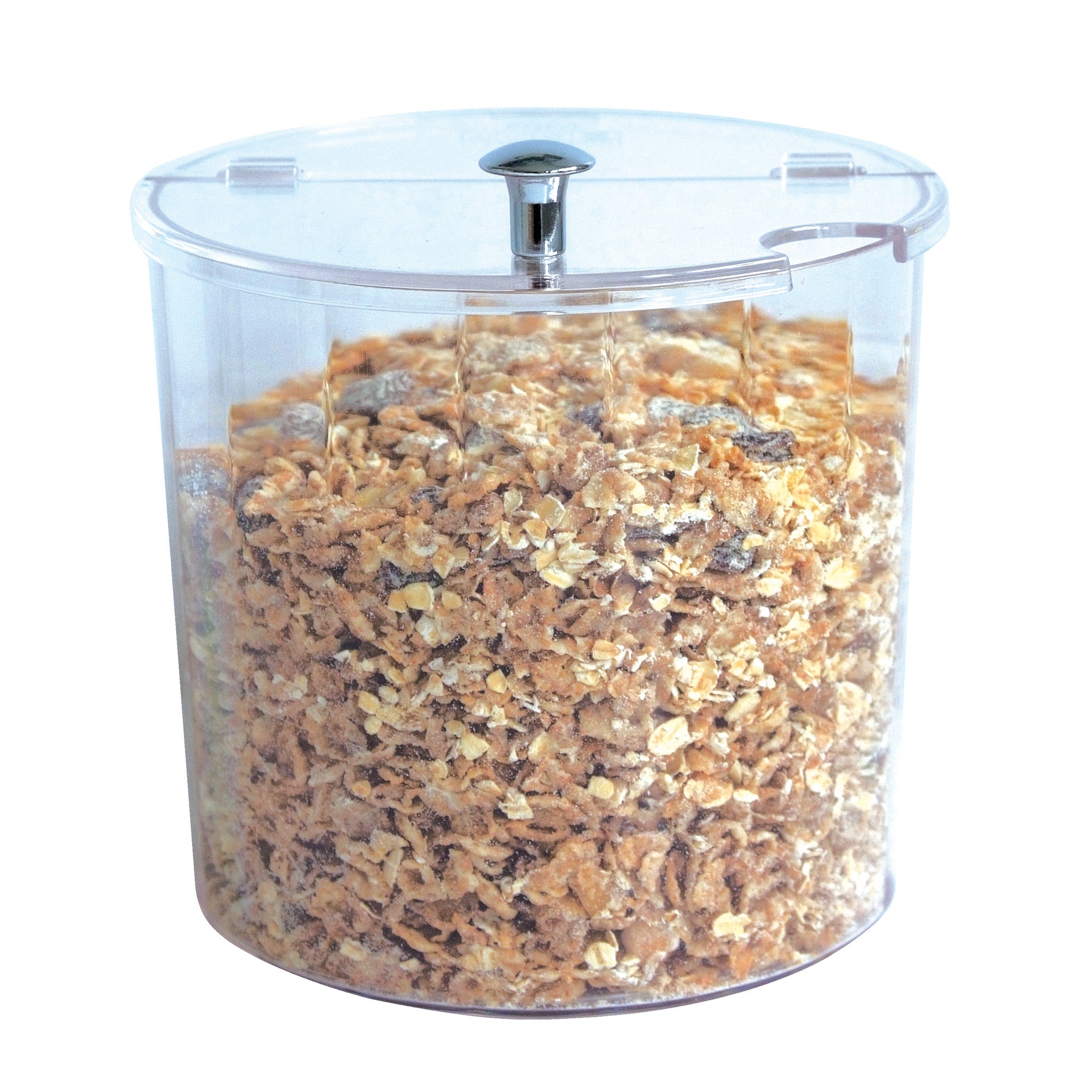 Display Jar Clear Round With Lid 13C