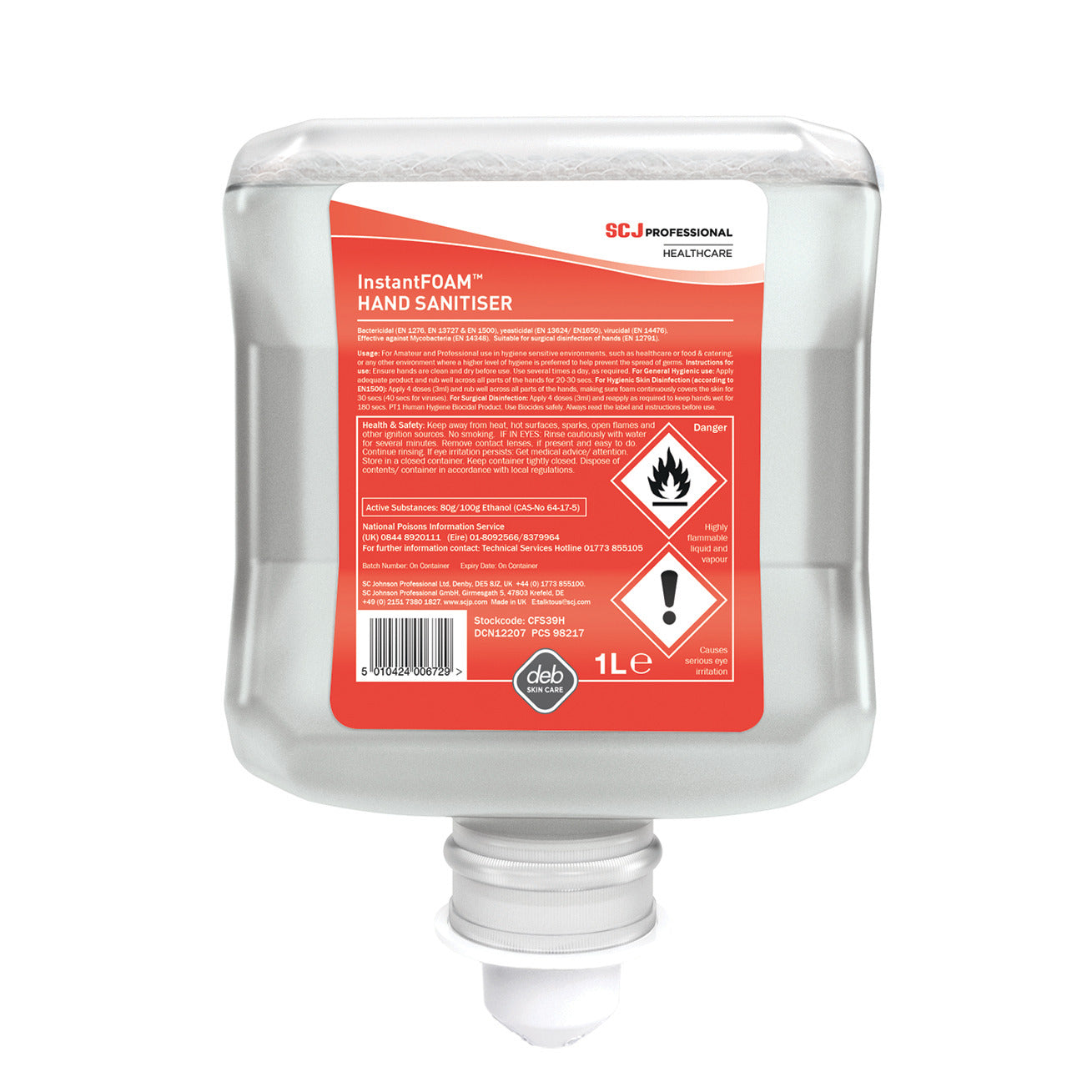 Hand Sanitiser Deb Instant Foam 1Lt
