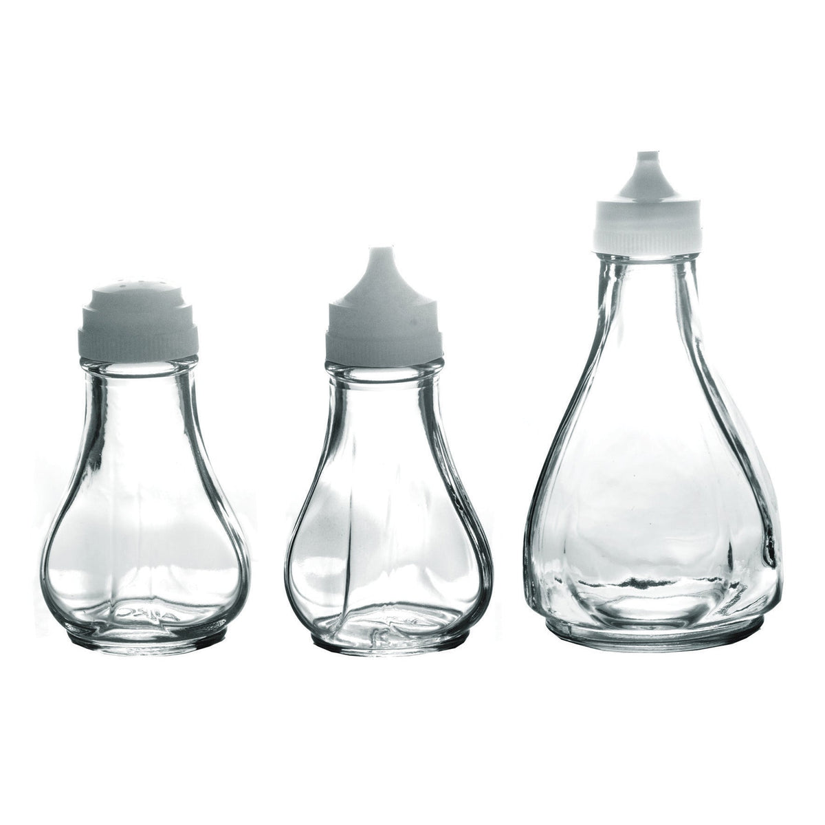 Bottle Vinegar Glass C-W Plastic Top