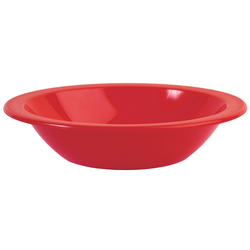 Bowl Oatmeal 6-" Polycarb. Red