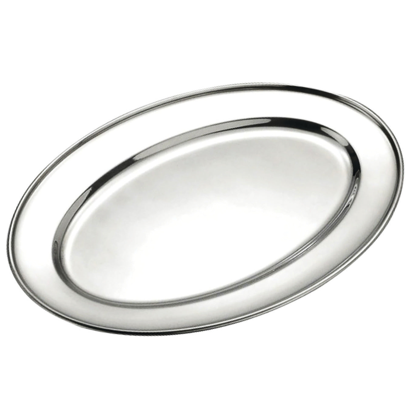 Platter S-Steel Oval 510Mm