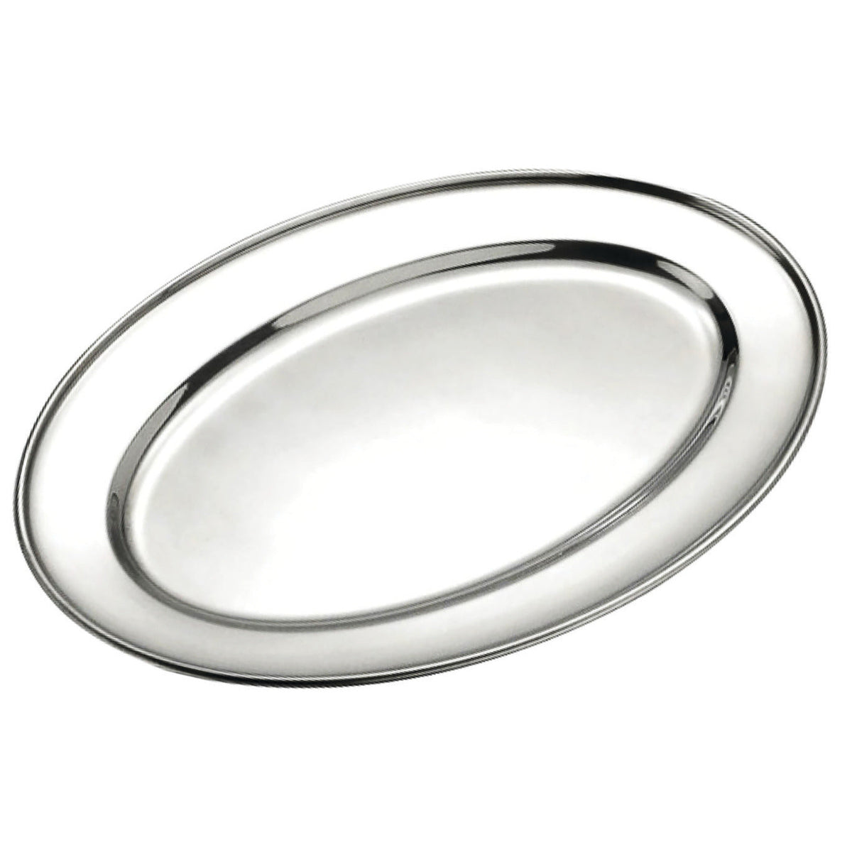 Platter S-Steel Oval 510Mm