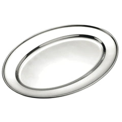 Platter S-Steel Oval 510Mm