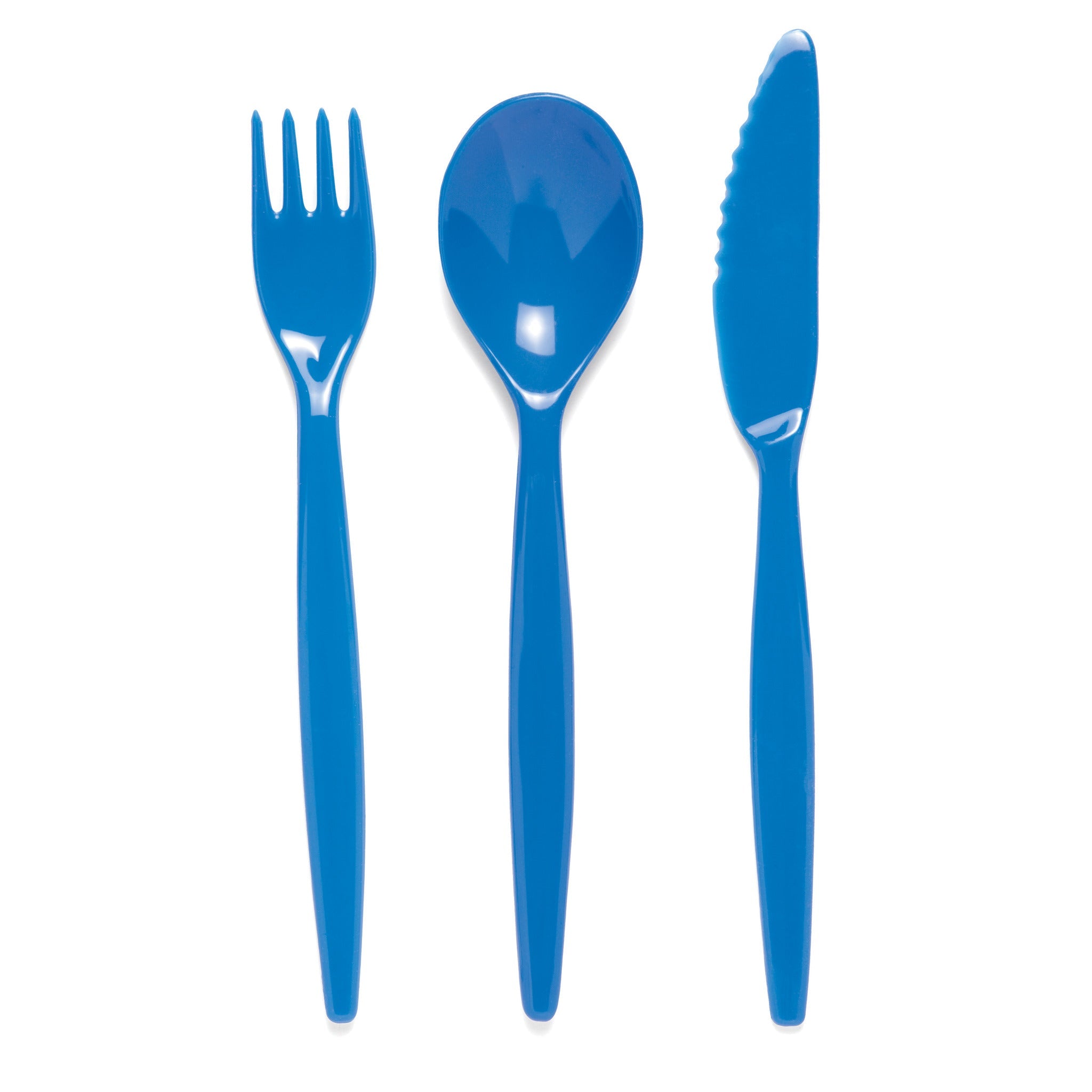 Spoon Anti-Bac Polycarb Blue Pk10