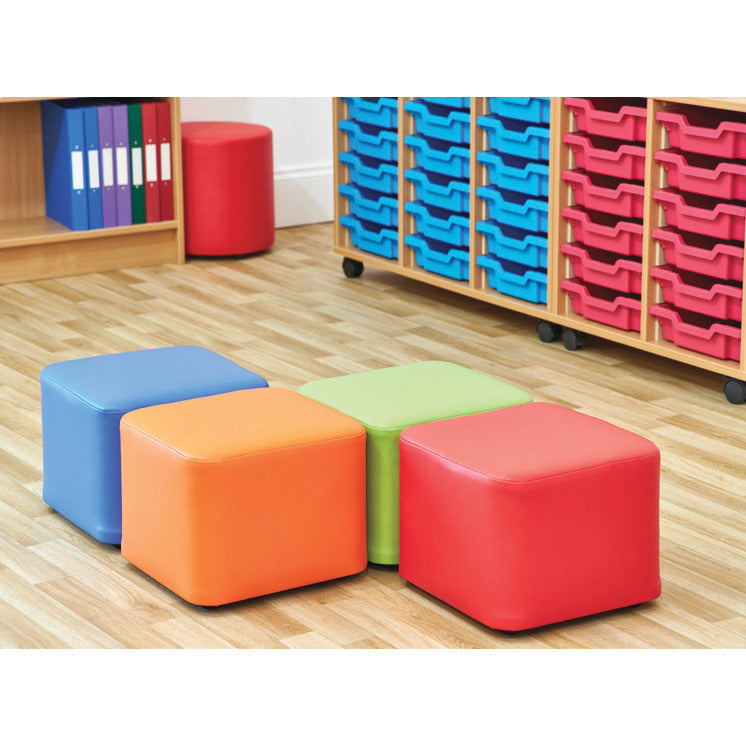 Acorn Hexagon Foam Seat Tangerine