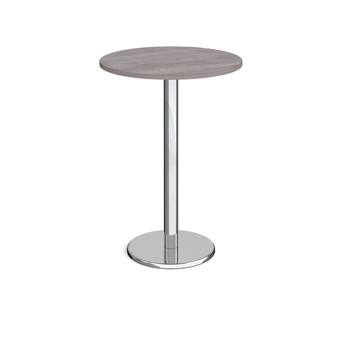 Lof Poseur Tble Chrome Grey Oak