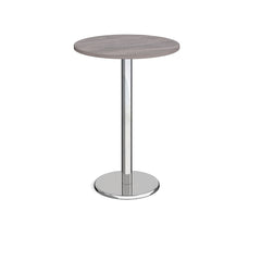Lof Poseur Tble Chrome Oak