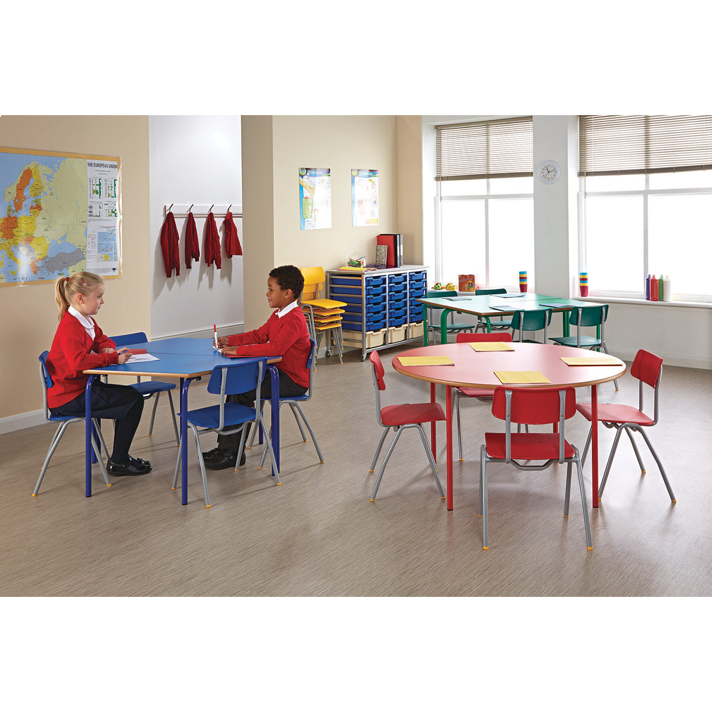 N-Table Rect. 460Mm Soft Blue
