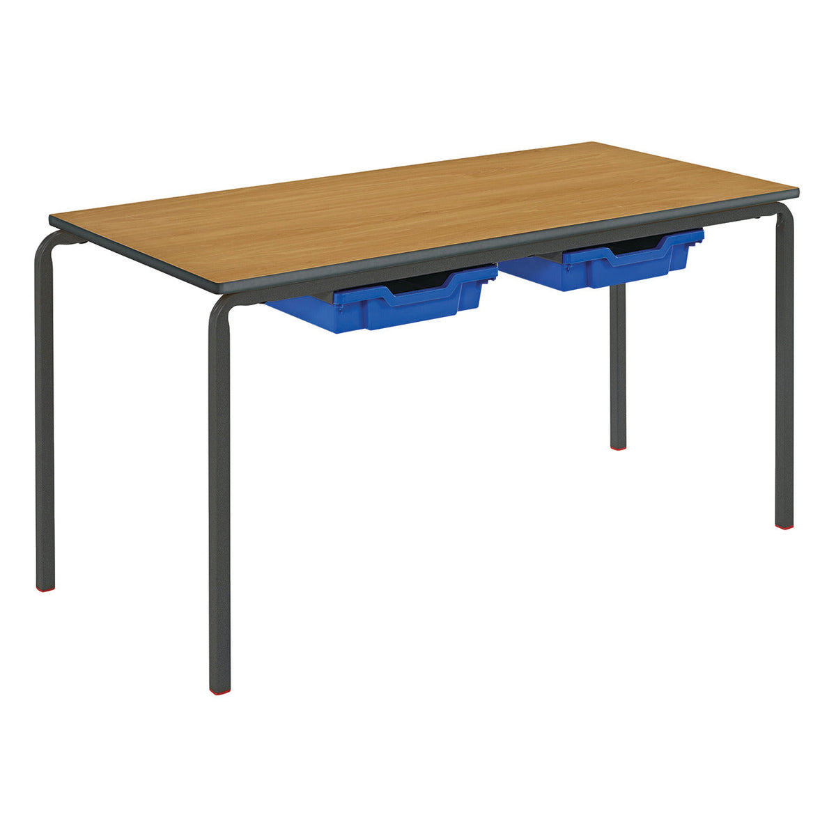 Rect.Table 2 Trays Sm3 Bch Blue Tray
