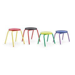 Round Stool 310Mm H Lime Top-Gr Fr