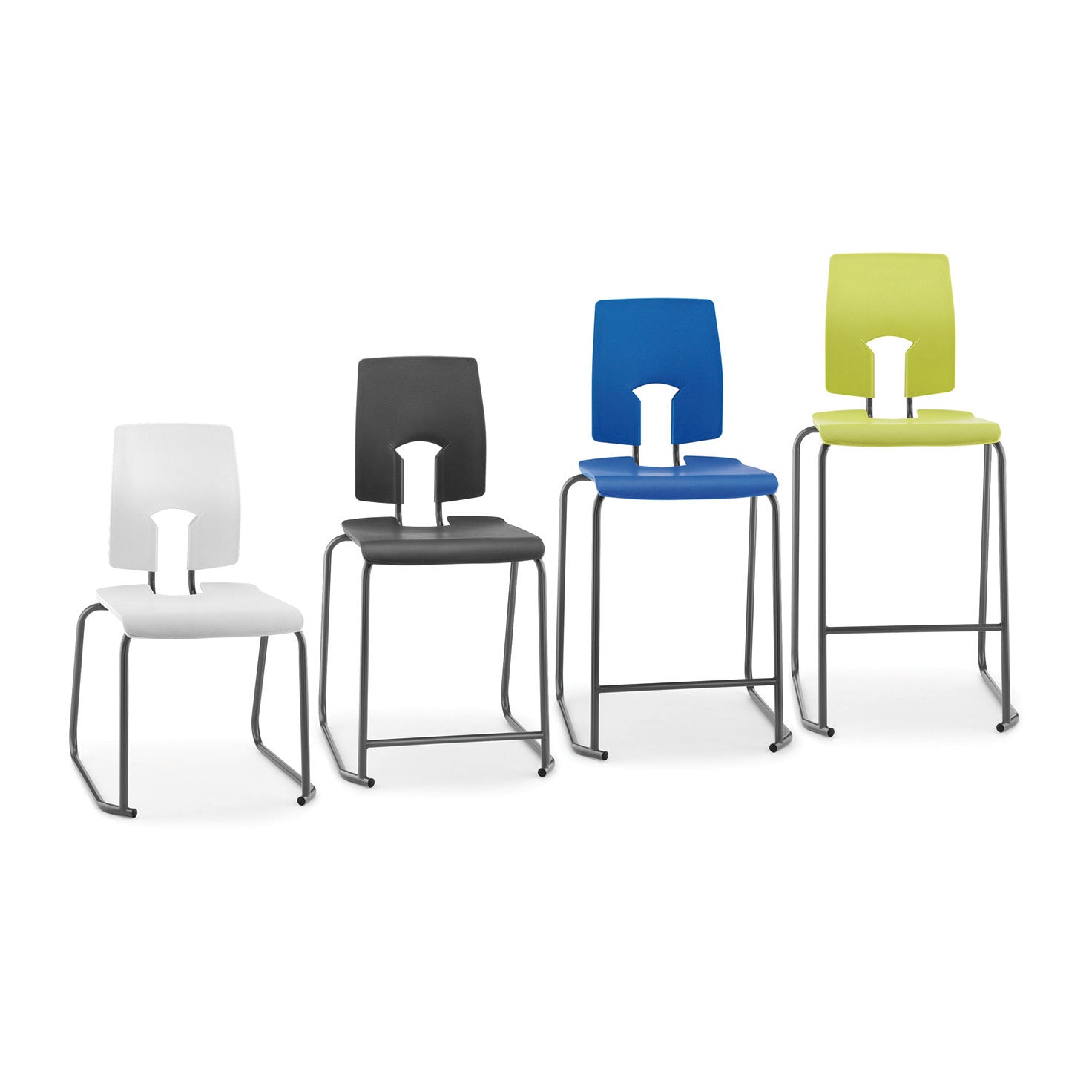 Se Stool Non Fr Back 610Mm Black