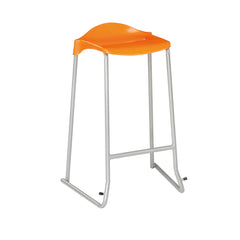 Wsm Skid Base Stool 685Mm H Soft Blu