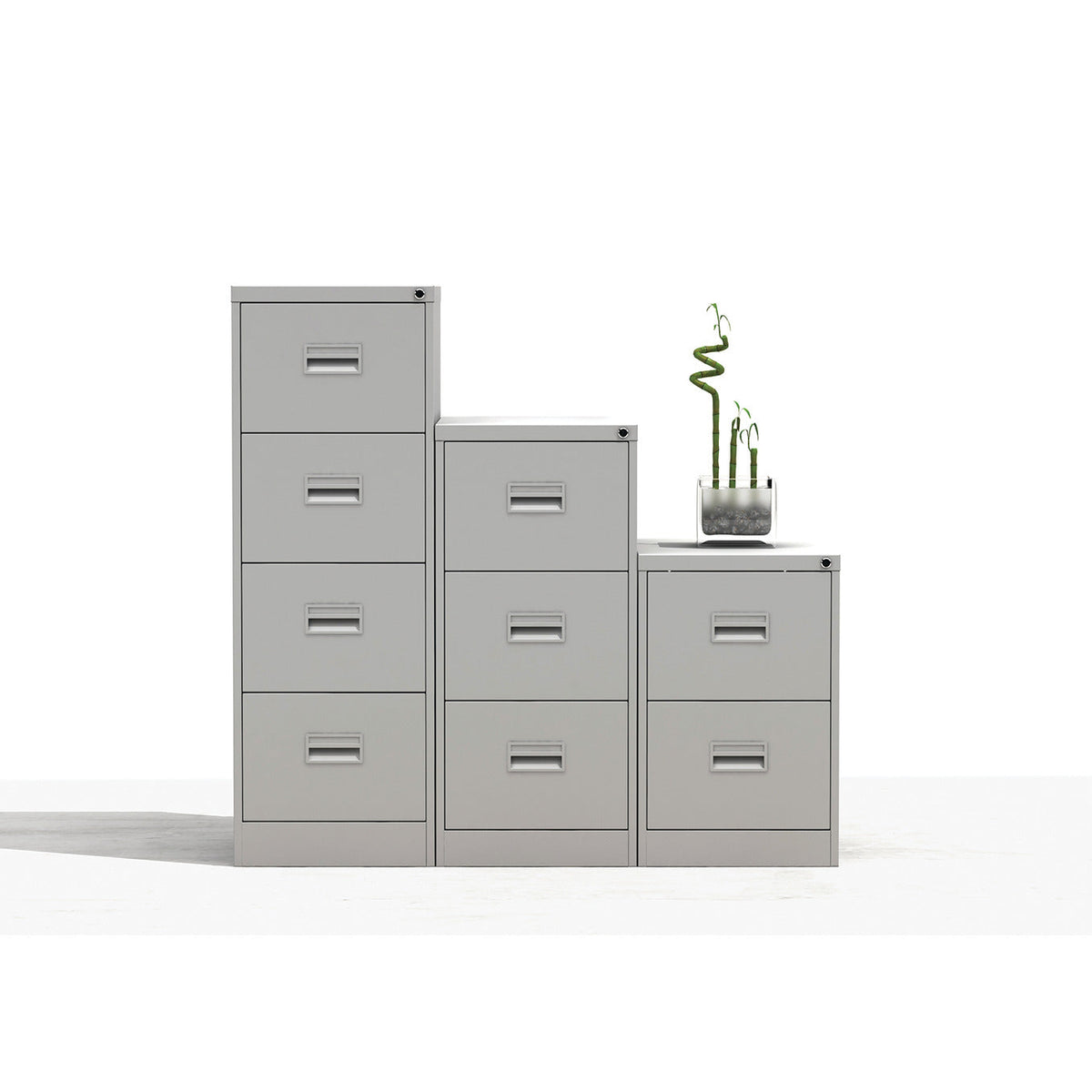 Cabinet Filing 3 Drawer Black