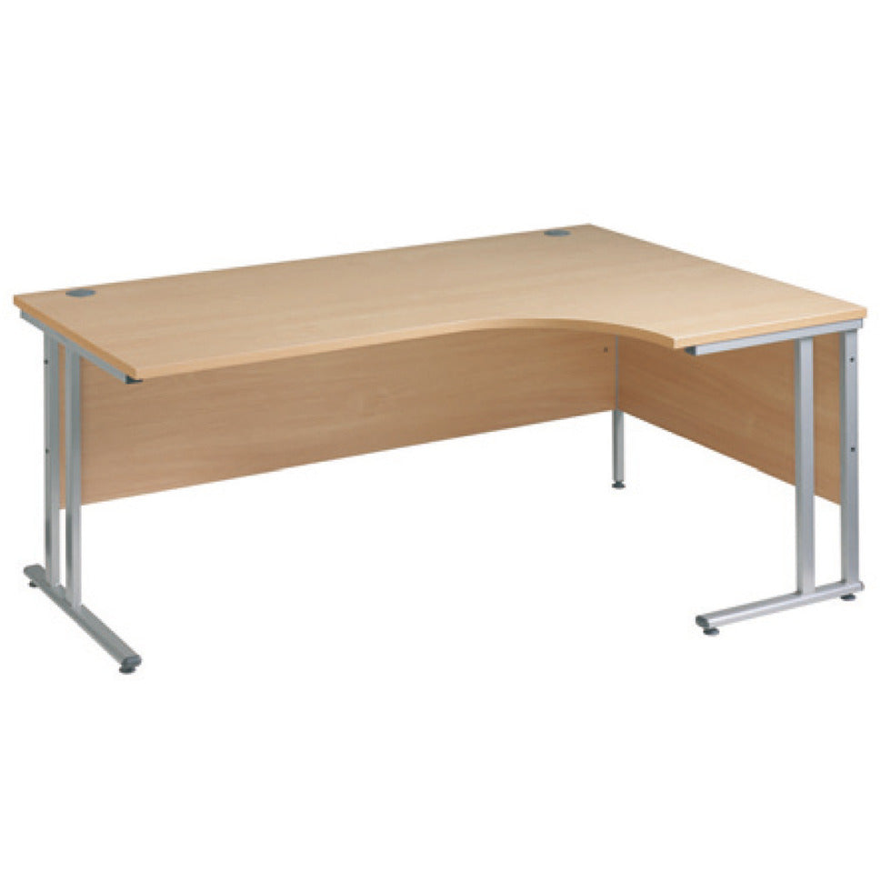 Crescent Desk Left Hand Oak