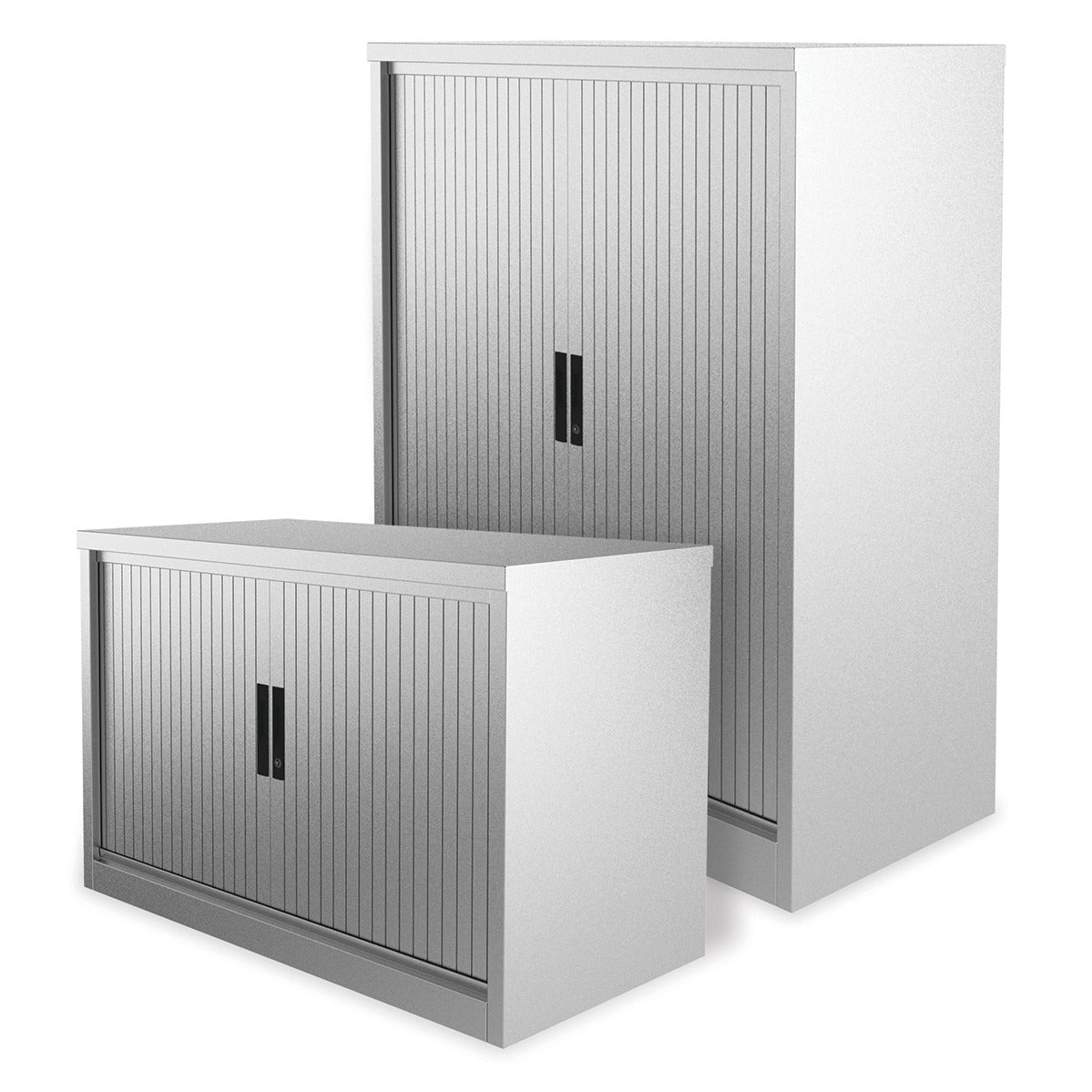 Cupboard Side Tambour Tall Grey